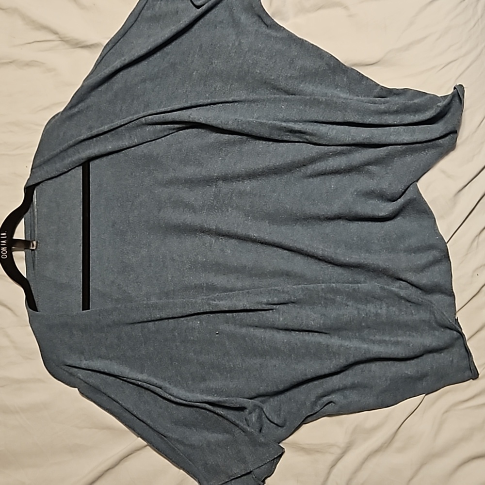 Green Lock & Love shrug/sweater